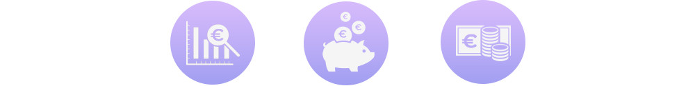 Icons: saving money